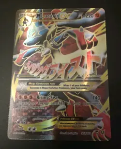 Pokemon TCG M Lucario EX Holo Full Art Ultra Rare Card 55a/111 MINT - Image 1