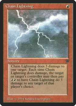 Chain Lightning Legends Magic The Gathering MTG Card - Image 1