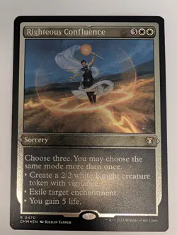 Righteous Confluence (Foil Etched) Commander Masters - MTG RARE - Image 1