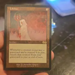 Lifeline Urza's Saga Regular Rare Artifact Wizards D. Alexander Gregory English - Image 1