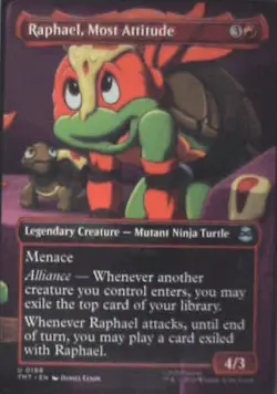 Raphael, Most Attitude (Borderless) - Teenage Mutant Ninja Turtles: #199 Nm 302N - Image 1