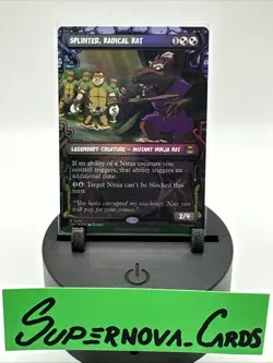 1 x Splinter, Radical Rat - Foil - Showcase - Teenage Mutant Ninja Turtles - NM- - Image 1