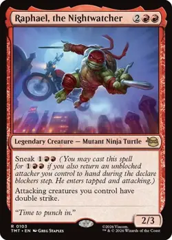 NM Raphael, the Nightwatcher, MTG, TMNT, Magic the Gathering, 103 - Image 1