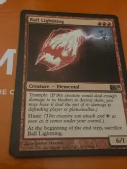 Magic the Gathering MTG Magic Ball Lightning, Core 2010 M10 Regular Rare - Image 1