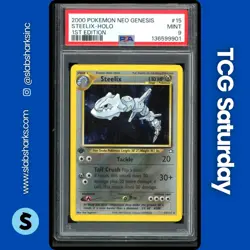 2000 POKEMON NEO GENESIS 1ST EDITION #15/111 STEELIX HOLO PSA 9 - Image 1