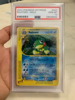 2003 Pokemon POLITOED Skyridge Set HOLO Rare H23/H32 - PSA 10 GEM MINT - Image 2