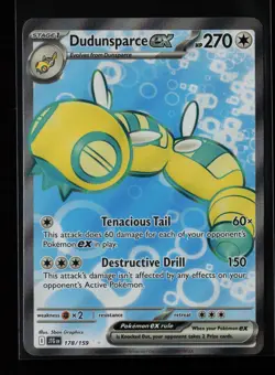 Dudunsparce ex 178/159 Ultra Rare SV09: Journey Together Pokemon Card - Image 1