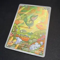 Pokemon TCG Snivy Illustration Holo Card 087/086 SV Black Bolt English NM - Image 2