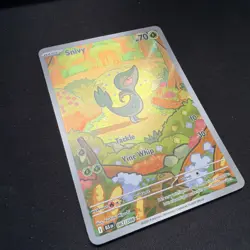 Pokemon TCG Snivy Illustration Holo Card 087/086 SV Black Bolt English NM - Image 3