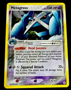 Metagross 11/101 NM Holo Rare Pokemon TCG English Card ex Hidden Legends Near - Image 1