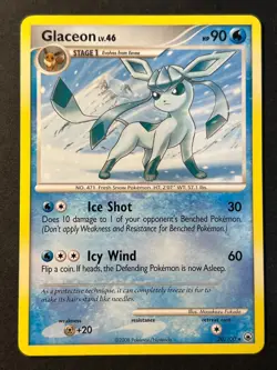 Glaceon 20/100 Majestic Dawn Rare Pokemon Card Near Mint - Image 1