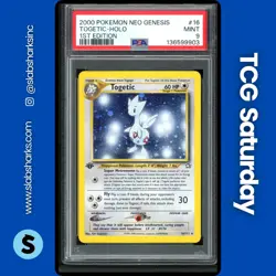 2000 POKEMON NEO GENESIS 1ST EDITION #16/111 TOGETIC HOLO PSA 9 - Image 1
