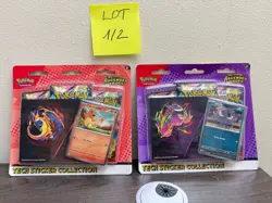 Set of 2-Pokemon TCG Ascended Heroes Tech Sticker Collection Charmander + Gastly - Image 1