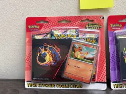 Set of 2-Pokemon TCG Ascended Heroes Tech Sticker Collection Charmander + Gastly - Image 2
