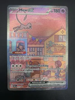 Mew EX SVP 053 Pokemon TCG Scarlet Violet 151 Black Star Promo Full Art | NM - Image 1