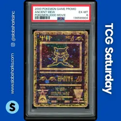 2000 POKEMON GAME PROMO MOVIE ANCIENT MEW PSA 6 - Image 1