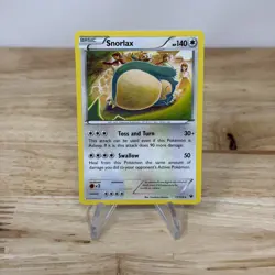 Pokemon - Snorlax 77/124 XY Fates Collide Regular Rare LP - Image 1