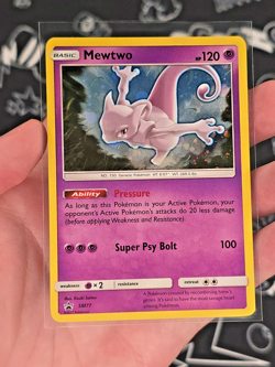 Mewtwo SM77 Black Star Promo Holo - Pokemon Sword & Shield Promo - NM - Image 1