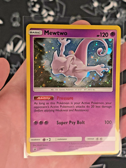 Mewtwo SM77 Black Star Promo Holo - Pokemon Sword & Shield Promo - NM - Image 4