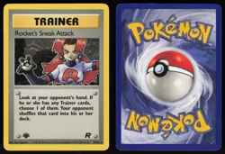 Rocket's Sneak Attack 72/82 Rare Team Rocket 1st Edition Pokemon - Image 3