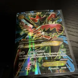 Pokemon M Scizor EX Full Art Holo Ultra Rare Breakpoint 120/122 Metal 220 HP - Image 2