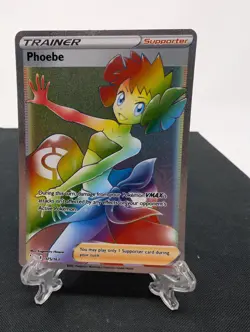Phoebe 175/163 Rainbow Secret Rare Full Art Swsh05: Battle Styles Pokemon TCG NM - Image 1