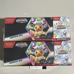 2x Pokemon Prismatic Evolutions Surprise Box + Booster Bundle Sealed - Image 1
