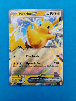 Pikachu ex 063/193 Double Rare Paldea Evolved Pokemon TCG NM - Image 1