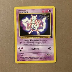 Pokemon Mewtwo BLACK STAR 3 - WOTC PROMO - POKEMON THE FIRST MOVIE 1999 - Image 1