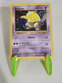1999 Pokemon Drowzee 49/102 Shadowless Base Pokemon TCG - Image 1