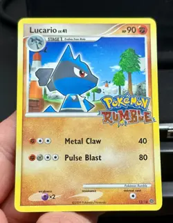 Pokemon Lucario Rumble 12/16 Promo Stage 1 Regular HP 90 English 2009 - Image 2
