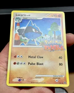 Pokemon Lucario Rumble 12/16 Promo Stage 1 Regular HP 90 English 2009 - Image 5
