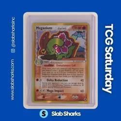 2006 POKEMON EX DRAGON FRONTIERS #4/101 MEGANIUM HOLO DELTA SPECIES - Image 1