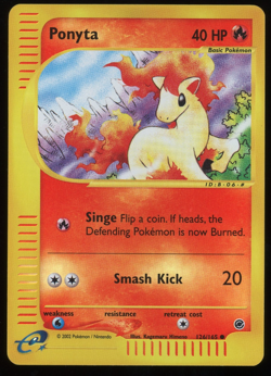 Pokemon 2002 Expedition - Ponyta - Reverse Holo - 126 - Image 1
