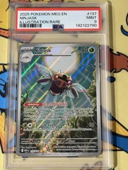 2025 POKEMON MEG EN-MEGA EVOLUTION ILLUSTRATION RARE #137 NINJASK PSA 9 Graded - Image 1