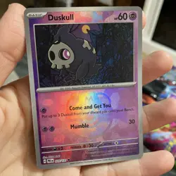 Pokemon TCG Duskull 035/131 Prismatic Evolutions Master Ball Reverse Holo Patern - Image 1