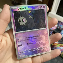Pokemon TCG Duskull 035/131 Prismatic Evolutions Master Ball Reverse Holo Patern - Image 2