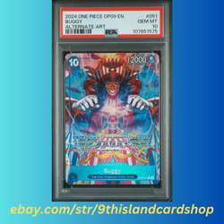 Buggy # OP09-051 Alternate Art One Piece Emperors in the New World PSA 10 - Image 3