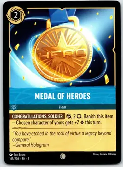 #165 Medal of Heroes Common PLAYSET x4 2024 Disney Lorcana Shimmering Skies 4x - Image 4