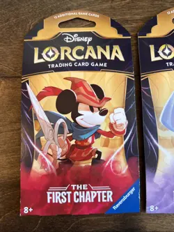Disney Lorcana The First Chapter Sleeved Blister Booster Packs Sealed lot of (3) - Image 2