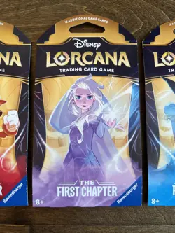 Disney Lorcana The First Chapter Sleeved Blister Booster Packs Sealed lot of (3) - Image 3
