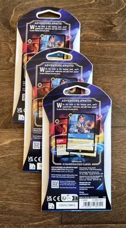 Disney Lorcana The First Chapter Sleeved Blister Booster Packs Sealed lot of (3) - Image 5