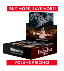 Weiss Schwarz TCG Attack On Titan Final Season Booster Box 1st Edition English - Image 1