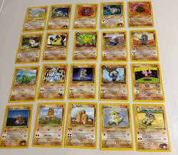 Pokemon OG 20 Card Bulk Lot NO DUPLICATES LP-NM RARE WOTC Vintage Original k - Image 1