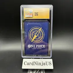 CGC PRISTINE 10 Monkey D Luffy P-043 One Piece Promotion Card Foil 2023 Weekly - Image 2