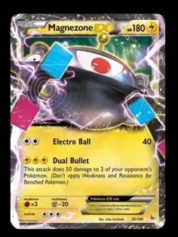 Pokemon TCG Flashfire Magnezone EX Ultra Rare Holo Card 35/106 Lightly Played - Image 1