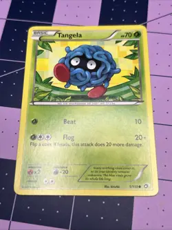 Pokemon TCG Tangela 1/113 BW Legendary Treasures Regular Common Card EN 2013 - Image 1