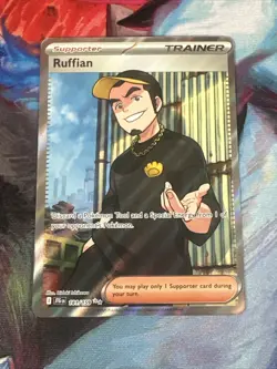 Pokemon TCG - Ruffian - Journey Together Ultra Rare Trainer Raw Card 181/159 - Image 1