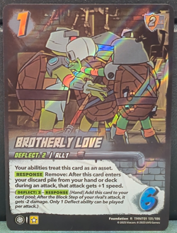 Brotherly Love R 131/186 RARE FOIL UniVersus TMNT TMNT01 Near Mint Card Game TCG - Image 1