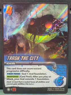 Trash the City R 78/186 RARE FOIL UniVersus TMNT TMNT01 Near Mint Card Game TCG - Image 1
